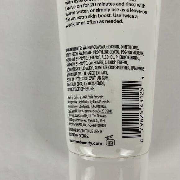 Freeman Purifying Cream Facial Mask 3 fl oz Leave Me On! Refines Pores - Picture 6 of 6